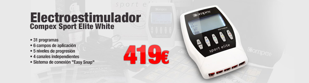 Electroestimulador Compex Sport Elite White Edition 