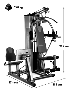 Banco multifunción BH FITNESS Global Gym Plus