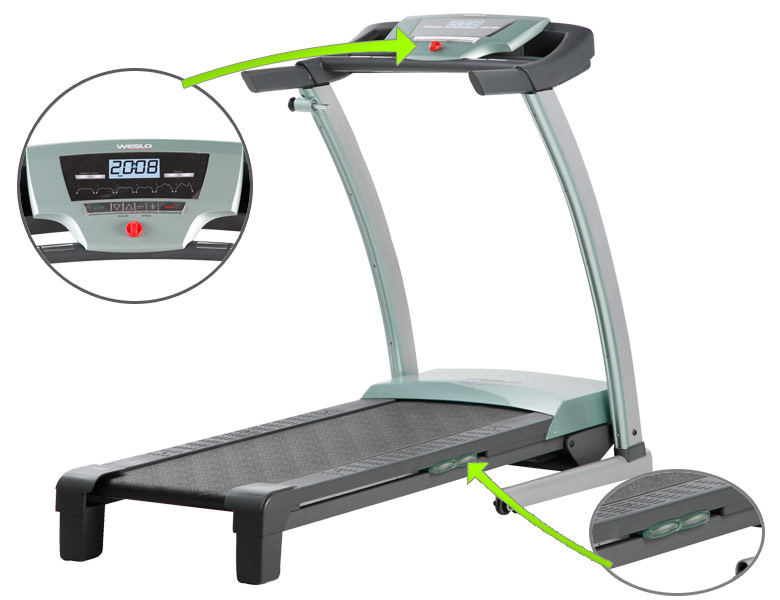 Descriptivo de la cinta de correr WESLO Compact XL